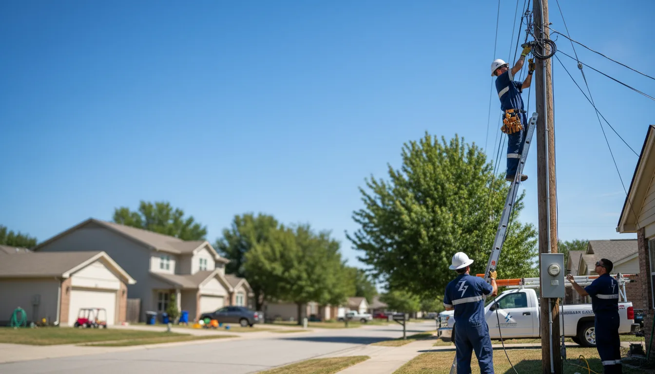 Residential electrician providing installation services in Germantown, OH
